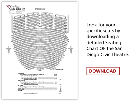 San Diego Civic Seating Chart