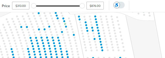 My Upgrade - Step 4a screenshot - Choose the seats on the seating map