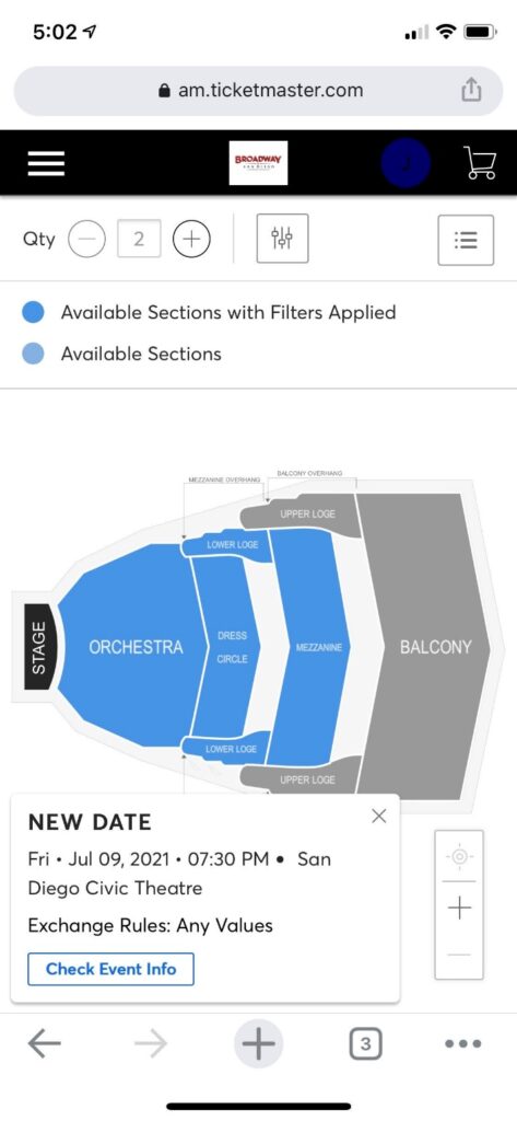 How to Exchange Tickets on iPhone - Step 6 Screenshot