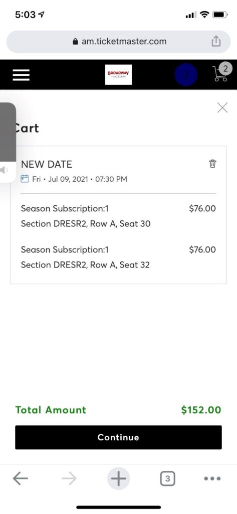 How to Exchange Tickets on iPhone - Step 7 Screenshot