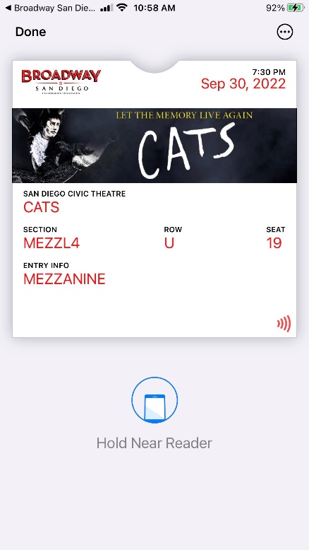 CATS - Broadway San Diego